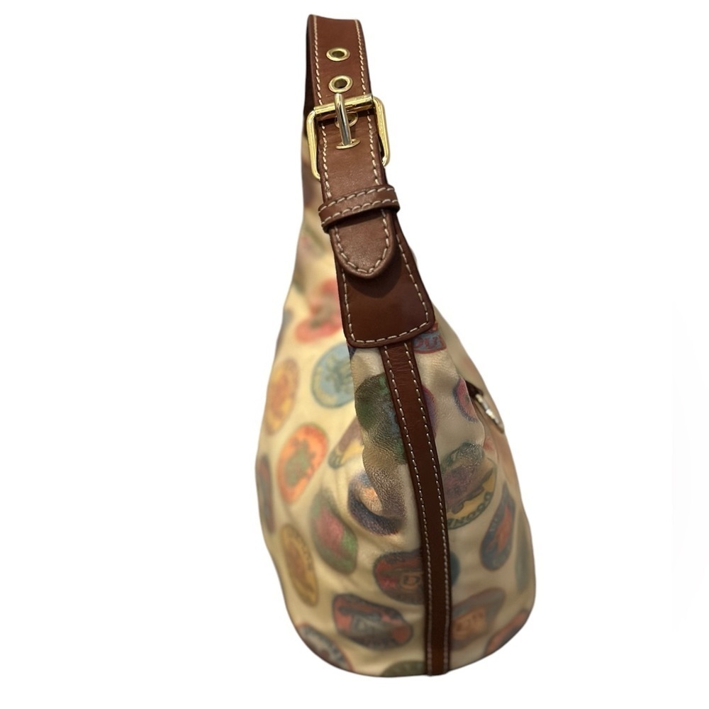 Y2K Vintage Dooney and Bourke Canvas Coated Small Shoulder Bag - Picture 3 of 16
